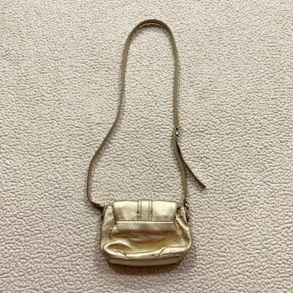 Michael Kors Gold Metallic Cross Body Small - Picture 2 of 9